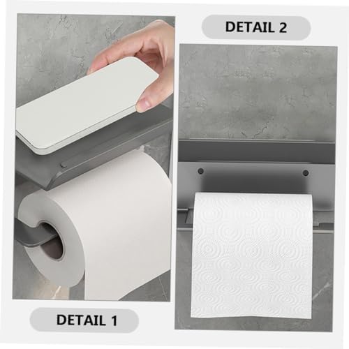 PRETYZOOM Toilet Paper Holder with Shelf
