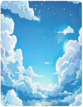 Wassud Blue Cloud Crib Sheets for Boys Girls