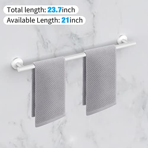 Cilee 2 Piece 24 Inch White Towel Bar Set