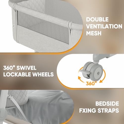 STARMONS 9 Height Adjustable Bassinet for Baby