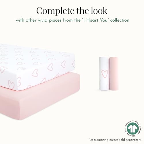 Evolur I Heart You Crib Sheet Set 2 Pack