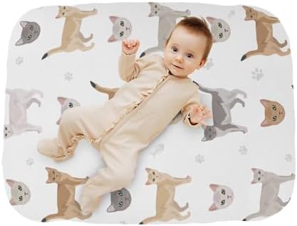 KICPOAY Fitted Crib Sheets for Baby Toddler 1