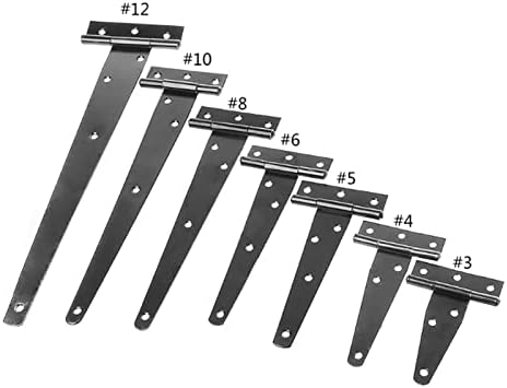 SORECI 3 Inch Black Paint T Shape Triangle Gate Hinge