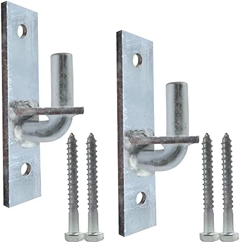 Jikacok Wall Mount Gate Hinge 2 Pack Sturdy Steel Hinges