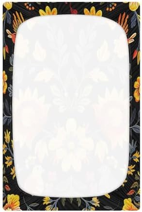Wassud Ornate Embroidery Crib Sheets for Boys and Girls