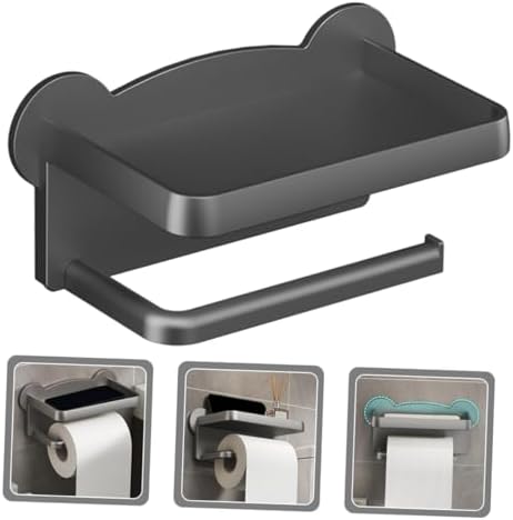 KITANDOVE Bathroom Paper Towel Holder with Phone Slot