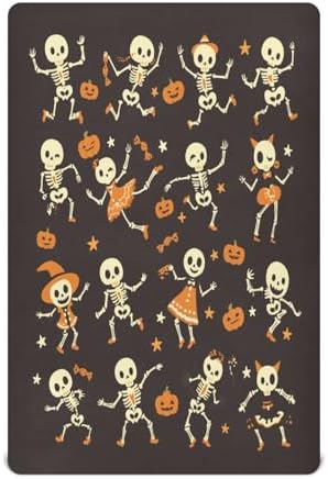 FUGIDOG Halloween Boo Crib Sheets Soft Breathable