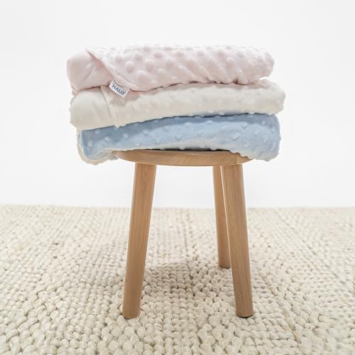 HALO Plush Dot Velboa Swaddle TOG 30 3-Way Adjustable Pink Small
