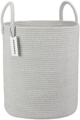 Cotton Rope Laundry Hamper Basket for Baby Nursery