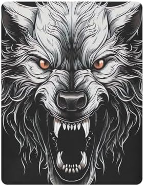 Wassud Wolf Head Crib Sheets for Boys Girls