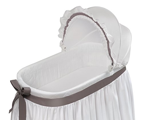 Badger Basket Wishes Bassinet with Bedding and Storage