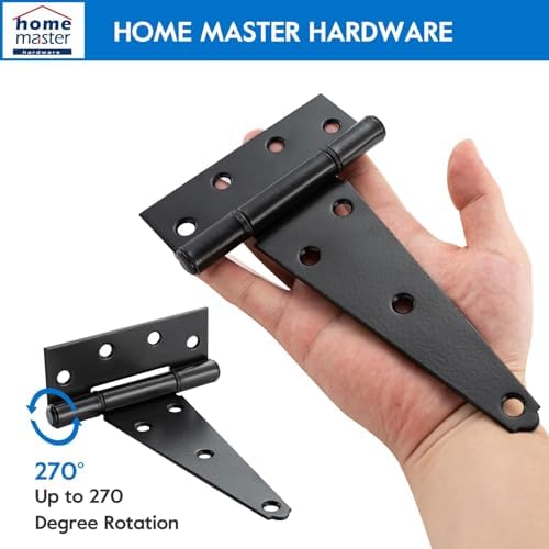 HOME MASTER HARDWARE 8 Inch Gate Hinges 4 Pack