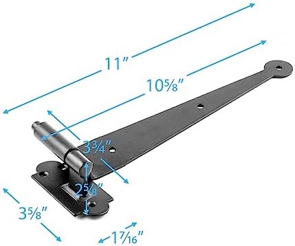 Renovators Supply Black Offset Pintle Hinge Pack of 3