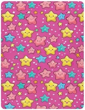Wassud Stars Cartoon Crib Sheets for Boys Girls 27x39 Inch