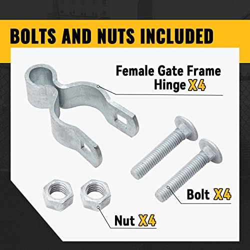 VIVIDA 1-38 Chain Link Female Gate Hinge 4 PCS