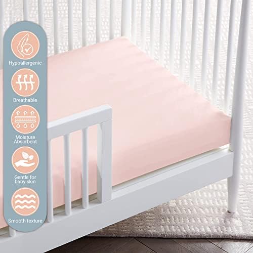 Pizuna Cozy Cotton Fitted Crib Sheet for Girls