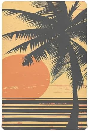 KICPOAY Crib Sheets with Coconut Tree Stripes