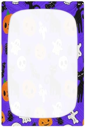 FUGIDOG Halloween Crib Sheets for Boys Girls