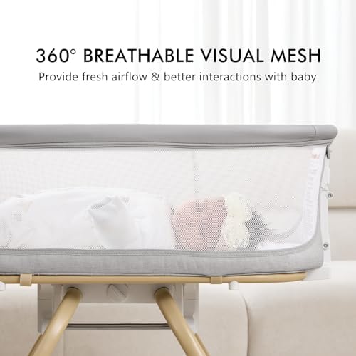 ANGELBLISS 3 in 1 Bassinet with Rocking Motion