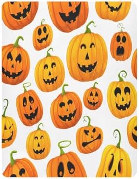 FUGIDOG Halloween Pumpkin Crib Sheets for Boys Girls 1