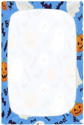 FUGIDOG Halloween Boo Crib Sheets Set