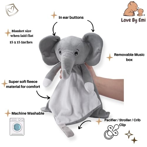 Love By Emi 4-in-1 Sound Machine Plush Elephant