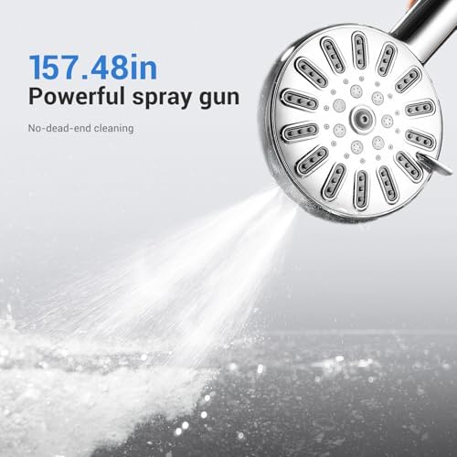 WATERLACE 8-Mode Handheld Shower Head with Power Wash