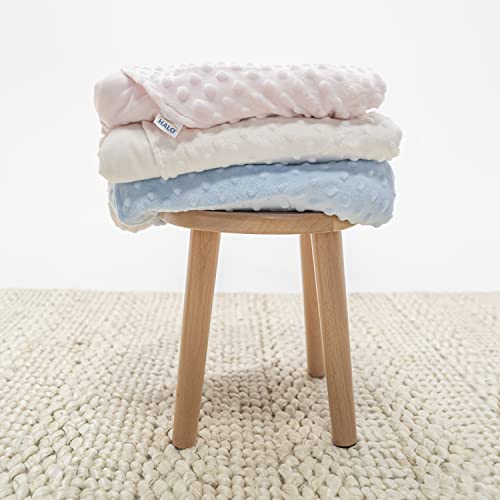 HALO Sleepsack Swaddle Plush Dot Velboa Blue Newborn 0-3 Months