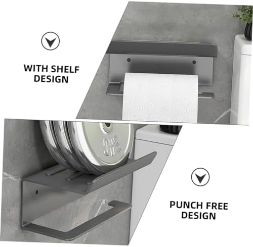 PRETYZOOM Toilet Paper Holder with Shelf