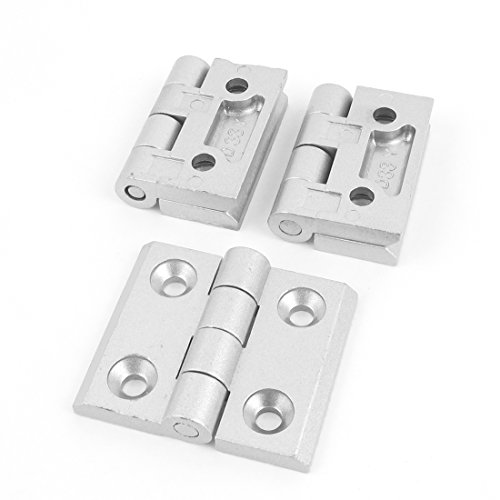 Uxcell 3pcs Aluminum Alloy Gate Door Butt Hinge Silver