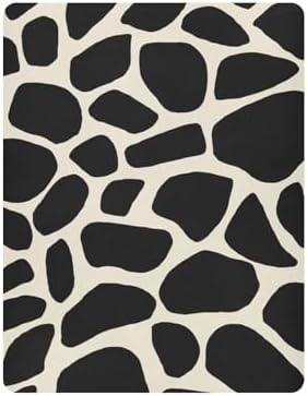 KICPOAY Fitted Crib Sheets Black Giraffe Stretchy Playard Sheets for Baby Toddler