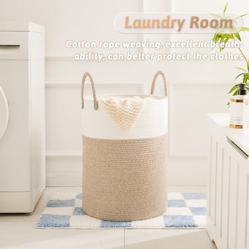 Artfeel Woven Cotton Laundry Basket 60L