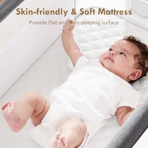 Taylengrow Bassinet Bedside Sleeper - All-Mesh Portable Design