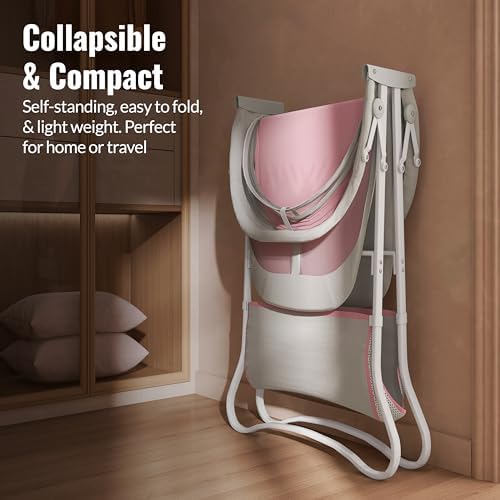 Dream On Me Karley Bassinet Grey and Pink