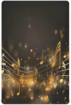 Wassud Music Note Crib Sheets for Boys Girls