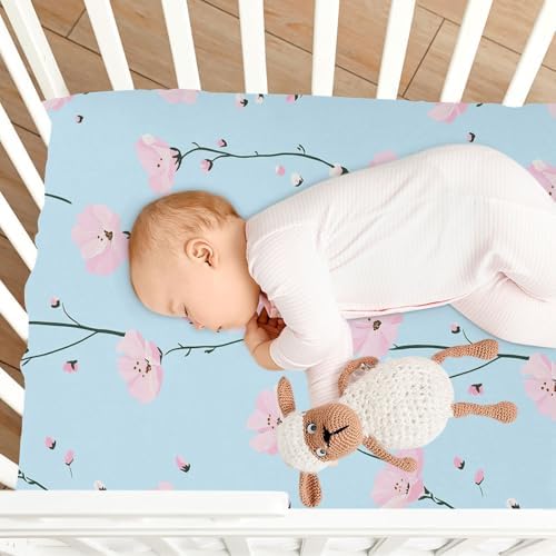 Wassud Fluffy Crib Sheets 27x39 Inch Pack and Play