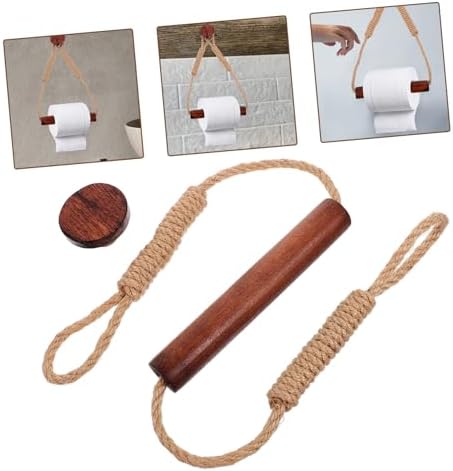 Unomor Rustic Rope Toilet Paper Holder Wall Mount