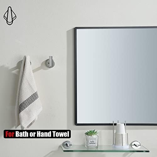 JQK 5-Piece Polished Chrome Bathroom Hardware Towel Bar Set