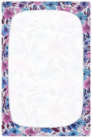Wassud Colored Cartoon Flower Crib Sheets Pack