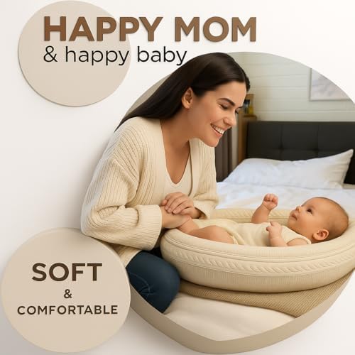 ZEALN LIFE Baby Changing Basket Bundle Beige