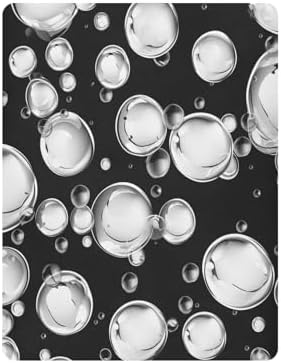 Wassud White Bubbles Crib Sheets Pack and Play Fitted 27x39 Inches