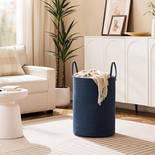 Joybest 72L Woven Laundry Basket in Blue
