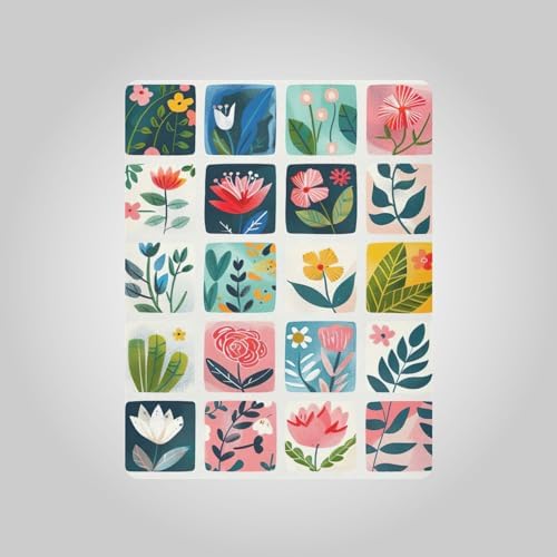 Wassud Flower Flat Crib Sheets for Boys Girls