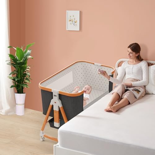 YUFU 3 in 1 Bassinet with Storage and Mosquito Net
