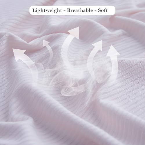 Viviland Jersey Swaddle Blanket 40x30 Inches 2 Pcs Pink Leaf