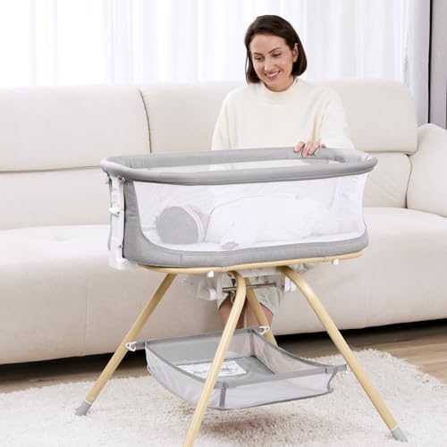ANGELBLISS 3 in 1 Bassinet with Rocking Motion
