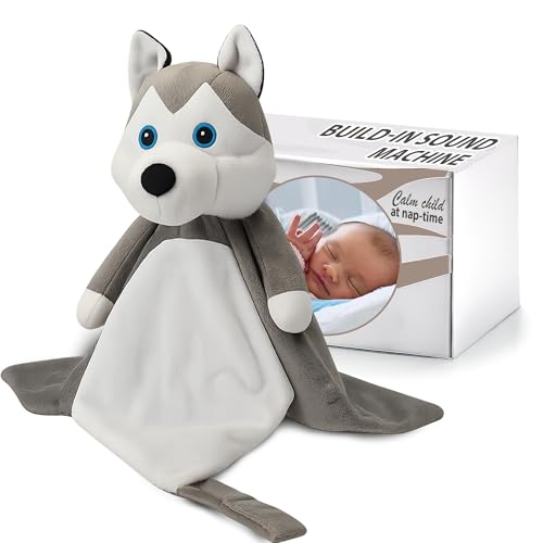 Love By Emi 4-in-1 Sound Machine Plush Husky Lovey