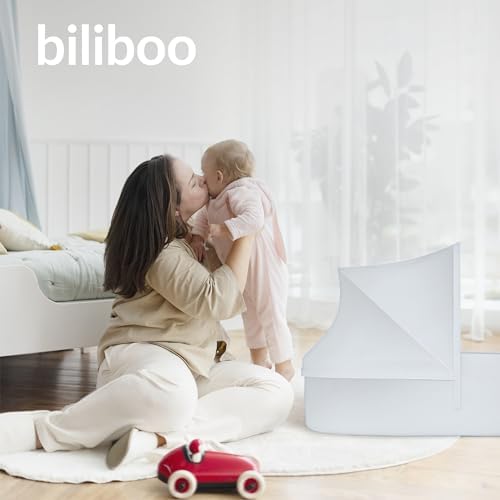 Biliboo Premium Baby Lounger Nest Foldable Travel Bassinet with Mesh Canopy and Toys