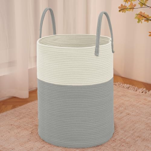 JMvicyroam Large Woven Storage Basket 80L Cotton Rope Hamper