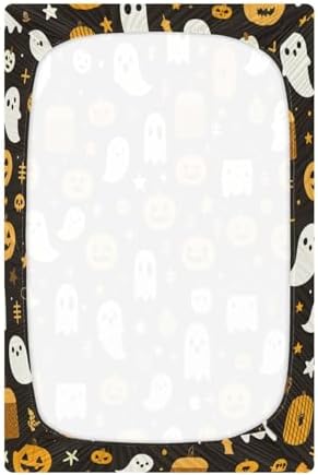 FUGIDOG Halloween Boo Crib Sheets